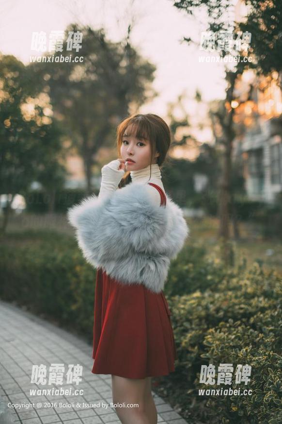 BoLoli菠萝社 - 婚纱写真里，张优ayoyo的眼神似乎在问：“你敢有想法吗？”